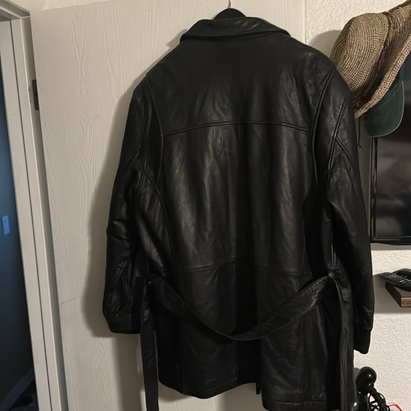 Pelle studio men’s leather belted jacket size XL - Picture 6 of 6